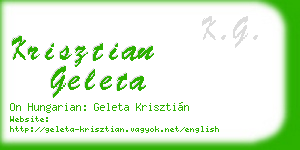 krisztian geleta business card